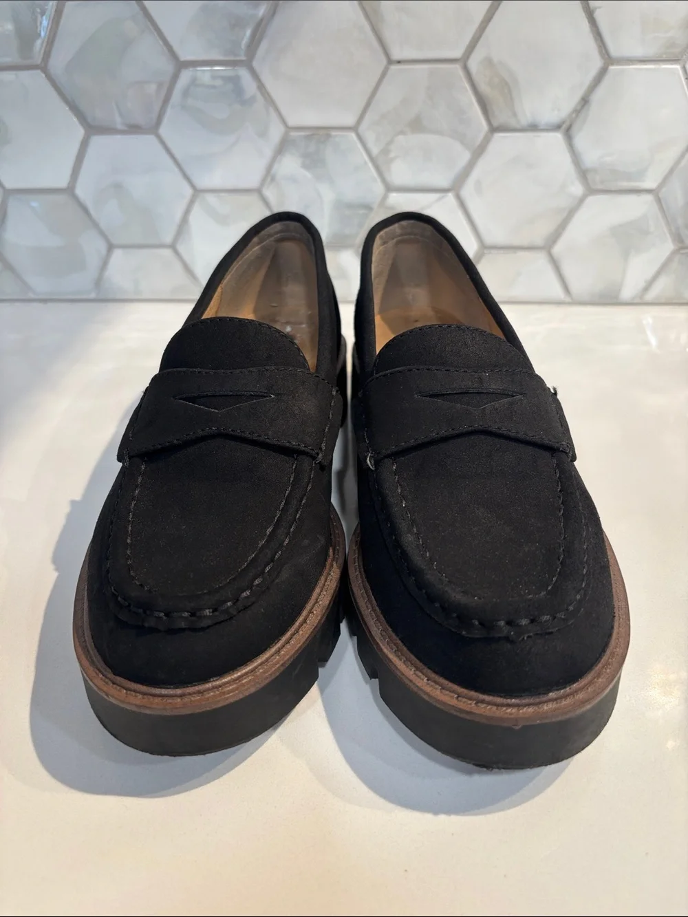 Gunner Lug Sole Platform Penny Loafer